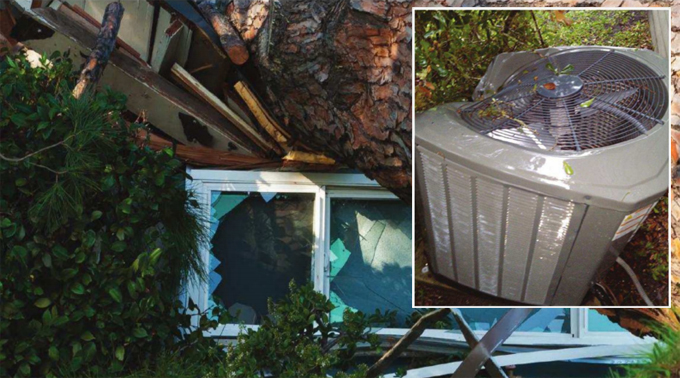 AC Insurance Claim - Air Conditioner Storm Damage